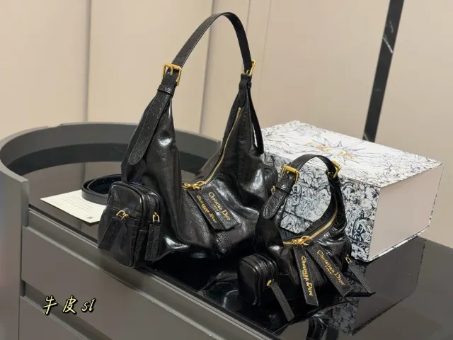 Dior Crossbody Bag in Cowhide Leather — 28 × 25 cm Options — source photograph 1 of 3