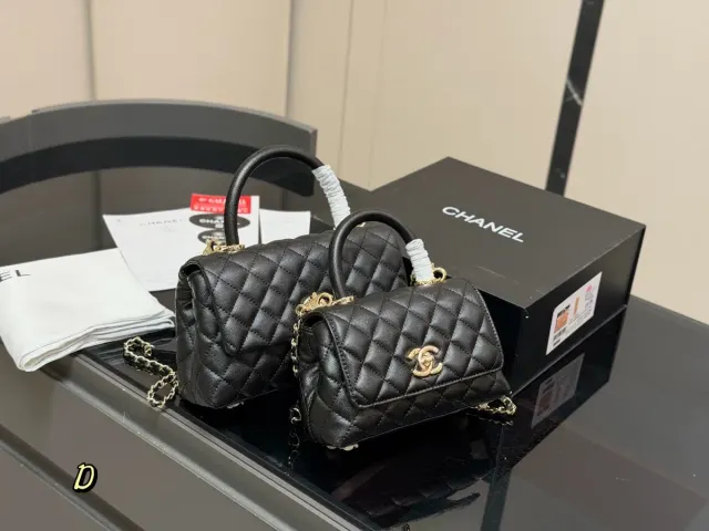 Chanel Coco Handle Top-Handle Bag in Cowhide Leather — 20 × 13 cm Options — source photograph 1 of 3