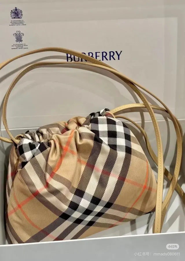 Burberry Check Nylon Satchel Bag — source photograph 1 of 3