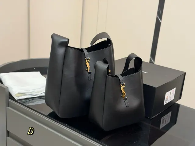 Saint Laurent Gaby Bucket Bag in Leather — 21 × 21 cm Options — source photograph 1 of 3