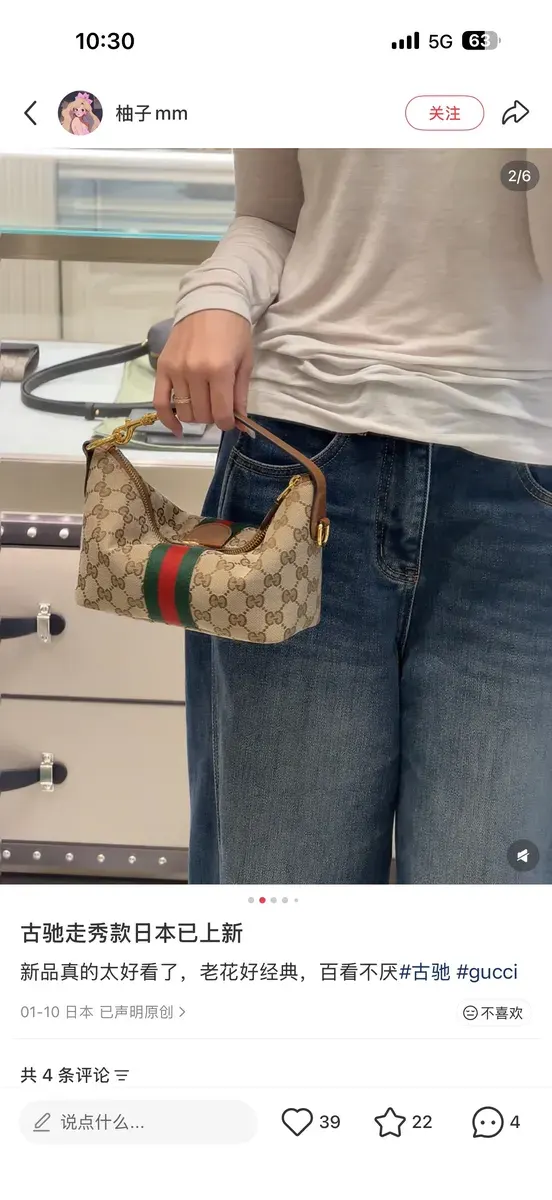 Gucci Monogram Chain Mini Bag in Leather — source photograph 1 of 3