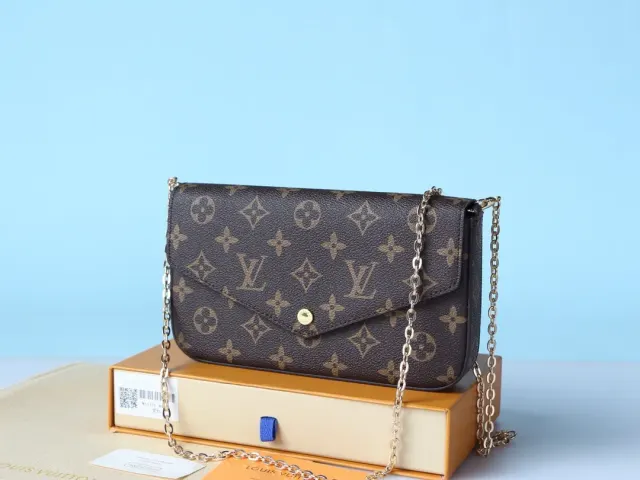 Louis Vuitton Felicie Chain Handbag in Leather — source photograph 1 of 3