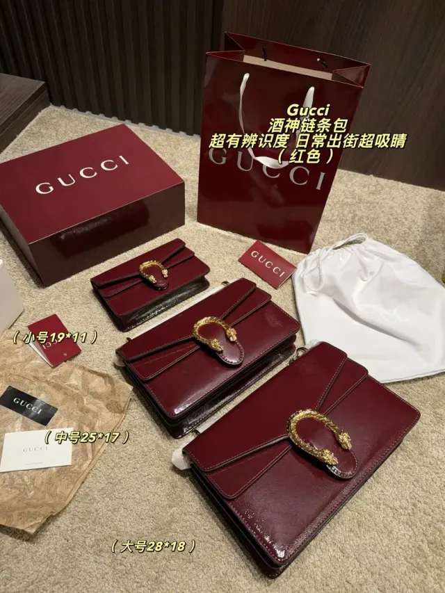 Gucci Dionysus Chain Crossbody Bag in Leather — source photograph 1 of 3