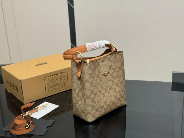 Coach Mollie Bucket Bag in Leather Replica — 20 × 22 cm — source photograph 1 of 3