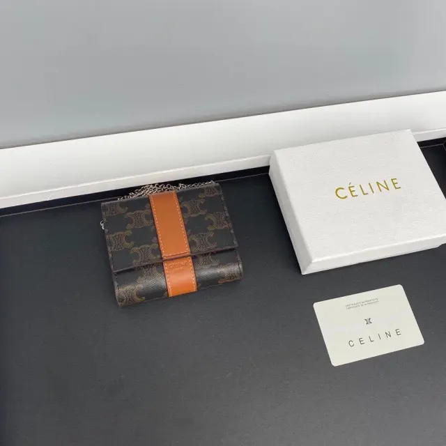 Celine Triomphe Canvas Chain Shoulder Bag — source photograph 1 of 3