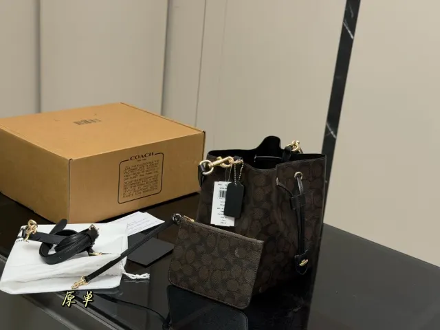 Coach Rowan Bucket Bag in Leather — 22 × 21 cm — source photograph 1 of 3