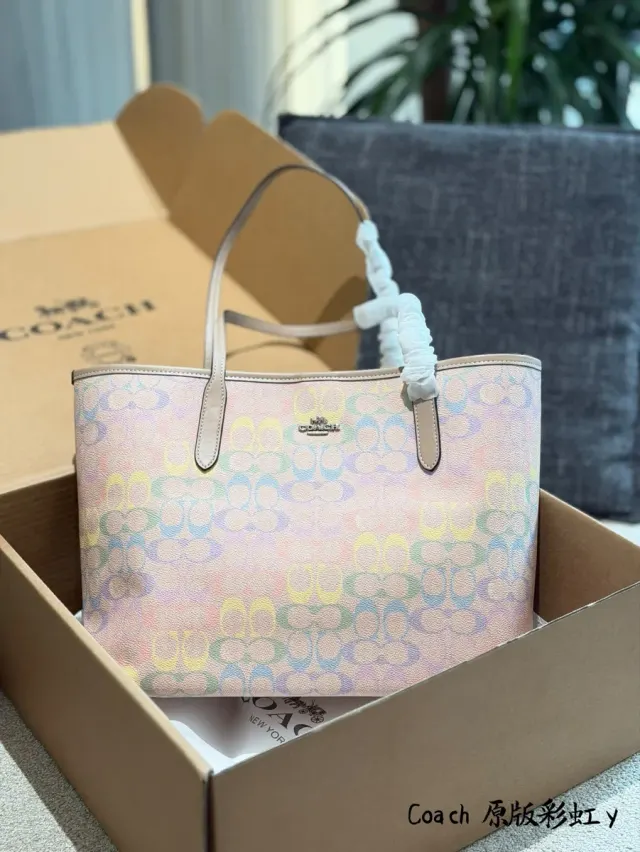 Coach Mollie Woven Canvas Tote Bag — source photograph 1 of 3