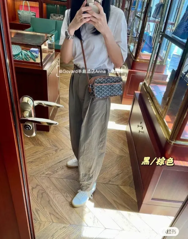 Goyard Cap-Vert Camera Bag in Leather — source photograph 1 of 3
