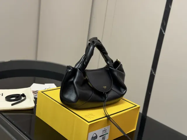 Fendi Monogram Handbag in Leather — 30 cm — source photograph 1 of 3