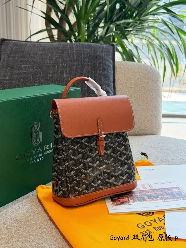 Goyard Alpin Mini Backpack in Leather — 23 × 9.5 × 19 cm — source photograph 1 of 3
