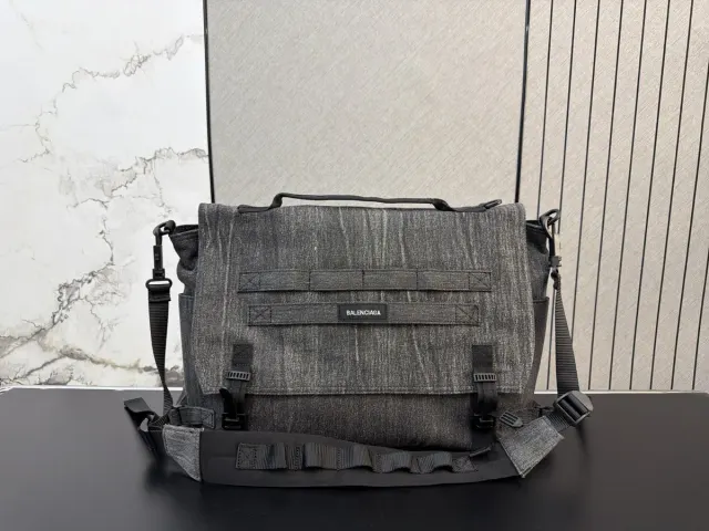 Balenciaga Flap Travel Bag in Leather — 28 × 38 cm — source photograph 1 of 3