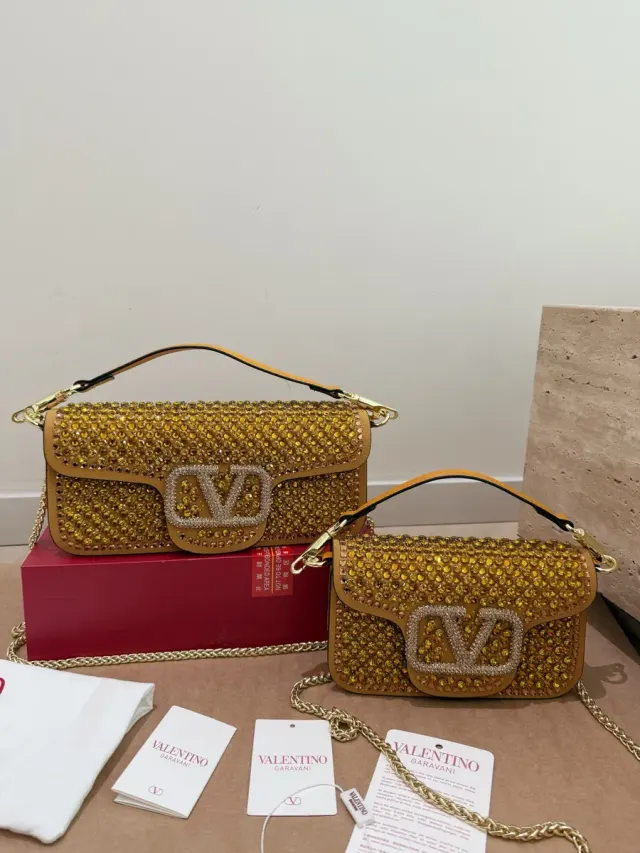 Valentino Chain Mini Bag in Leather — 27 × 12 cm Options — source photograph 1 of 3