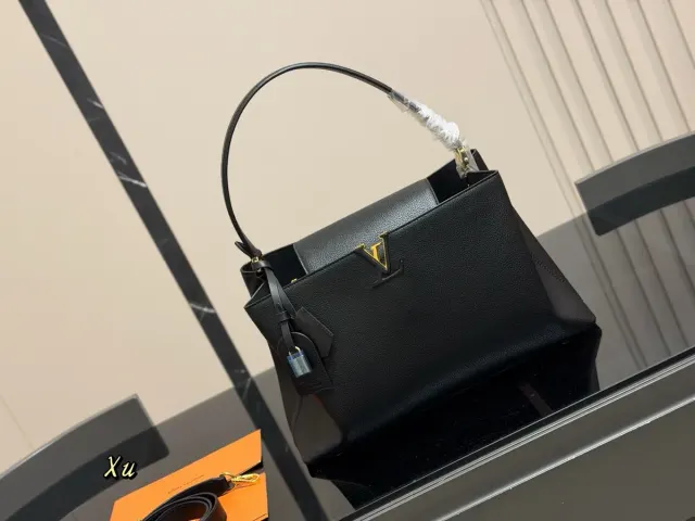 Louis Vuitton Capucines Monogram Flap Handbag in Leather — 38 × 23 cm — source photograph 1 of 3