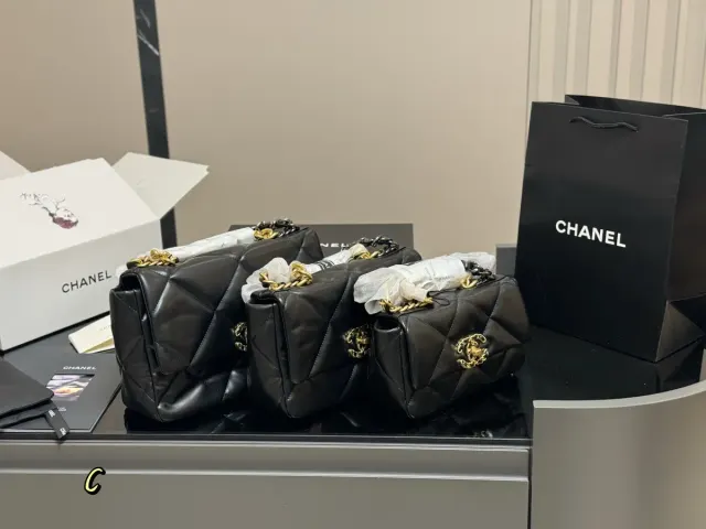 Chanel 19 Handbag in Leather — 30 cm Options — source photograph 1 of 3