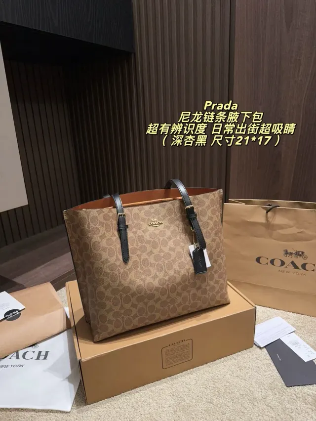 Coach Mollie Canvas Tote Bag — 34 × 28 cm — source photograph 1 of 3