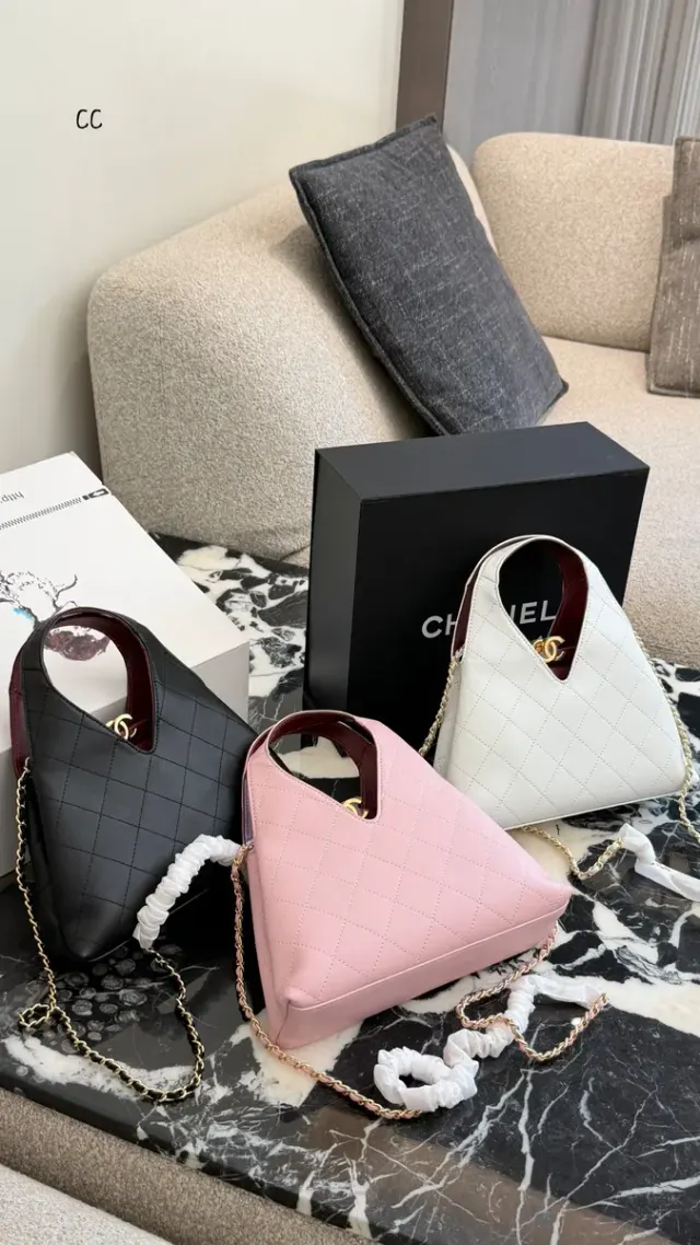 Chanel Chain Crossbody Bag in Leather — 25 cm — source photograph 1 of 3
