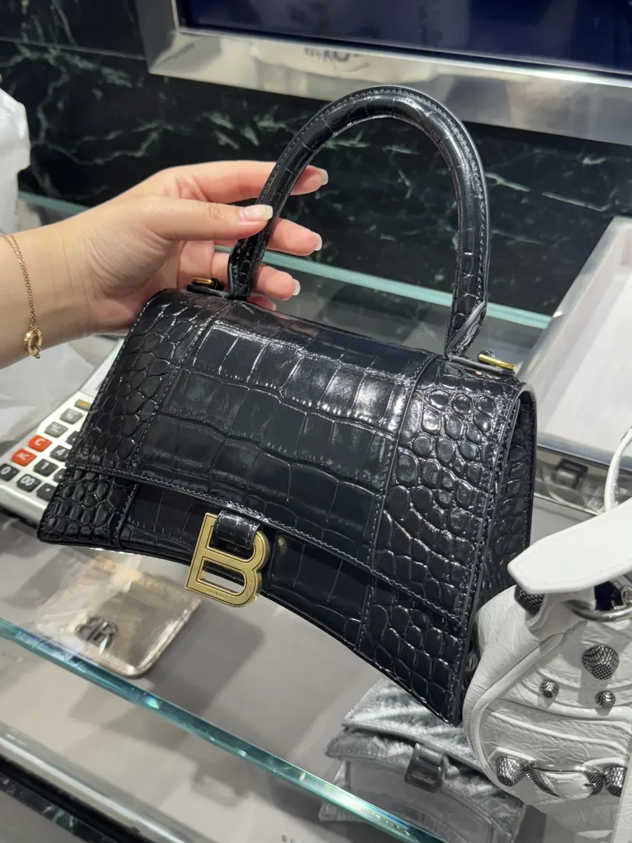 Balenciaga Croc Embossed Crossbody Bag — source photograph 1 of 3