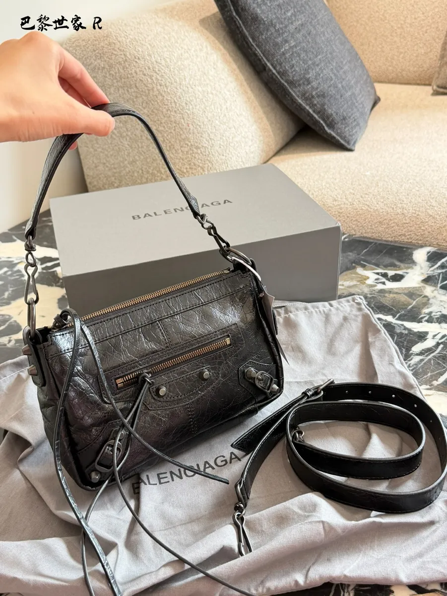 Balenciaga Le City Studded Crossbody Bag - 23 cm — source photograph 1 of 3