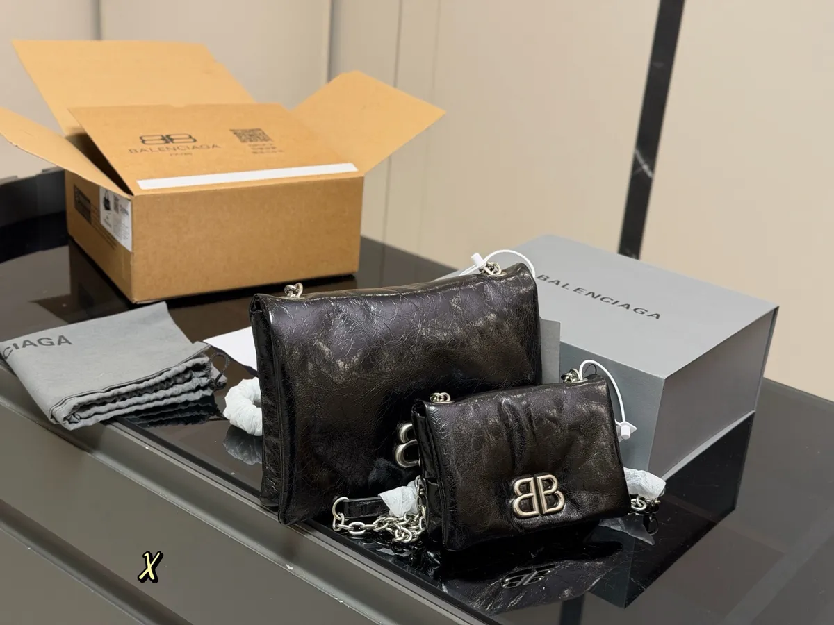 Balenciaga Monaco Woven Strap Handbag - 17 × 11 cm Options — source photograph 1 of 3