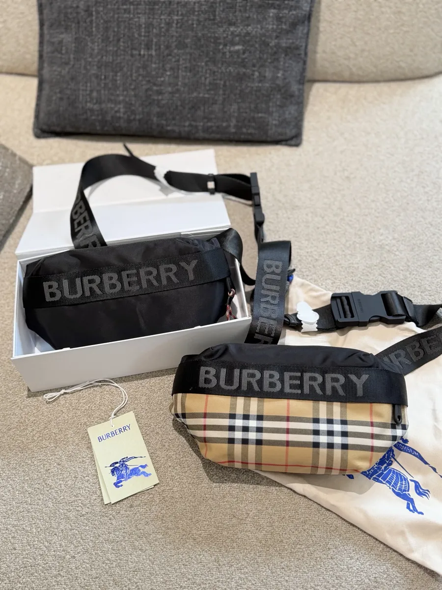 Burberry Check Nylon Belt Bag - 28 cm — source photograph 1 of 3