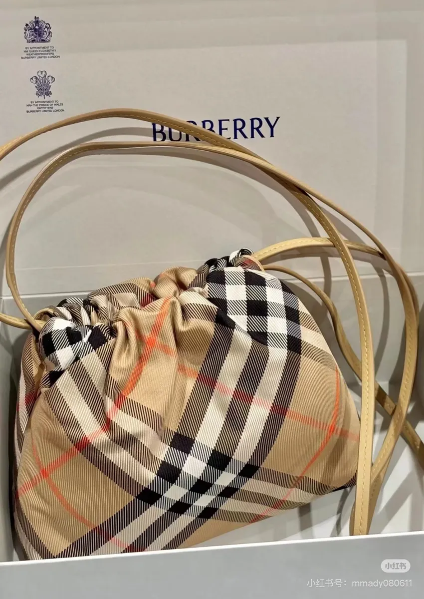 Burberry Check Nylon Satchel Bag — source photograph 1 of 3