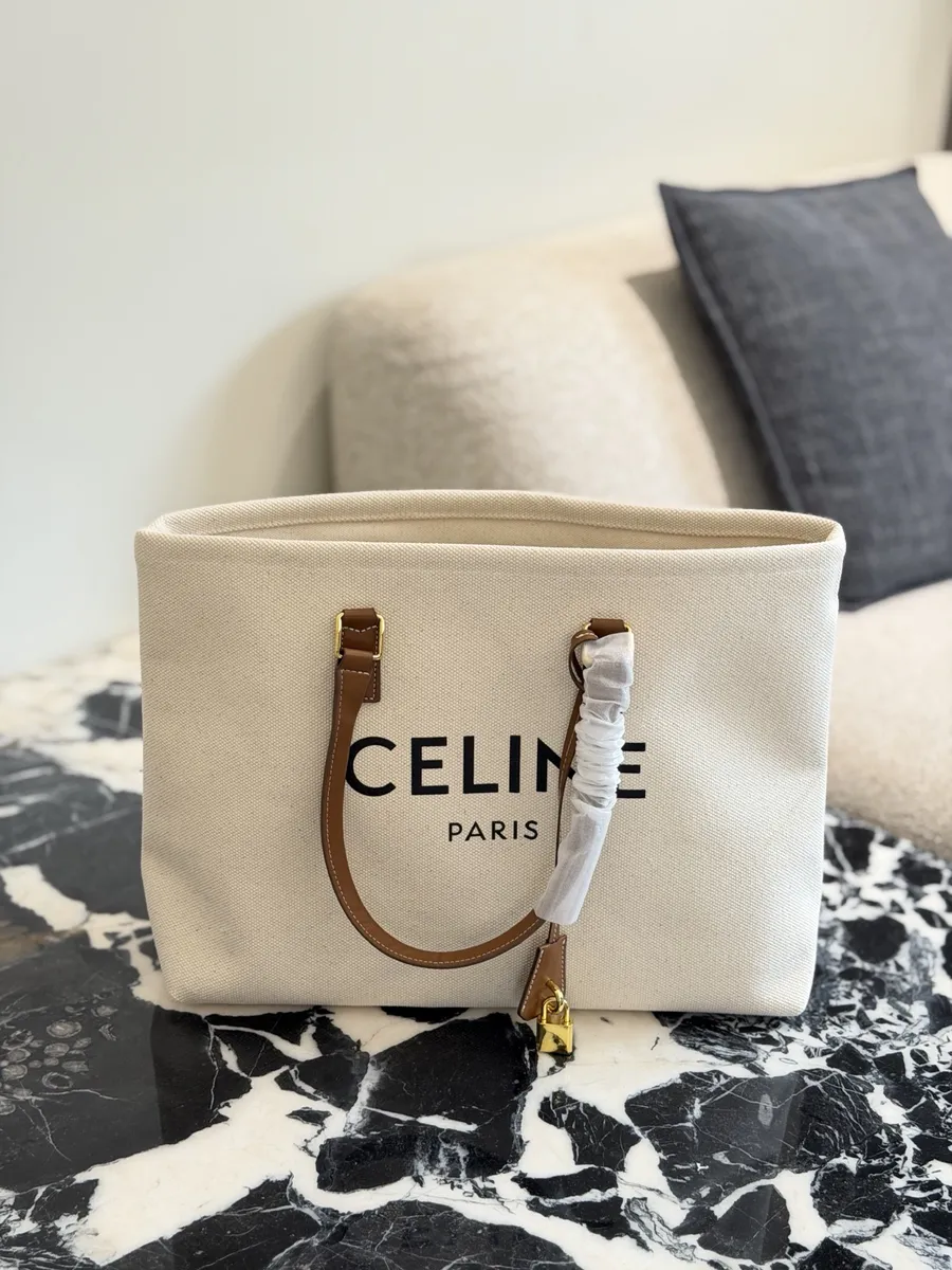 Celine Cabas Canvas Tote Bag - 44 × 32 × 16 cm — source photograph 1 of 3