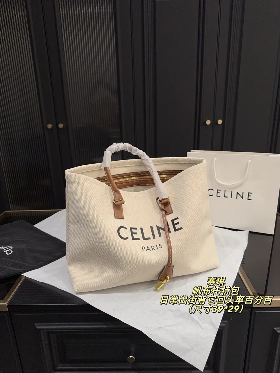 Celine Canvas Tote Bag — source photograph 1 of 3