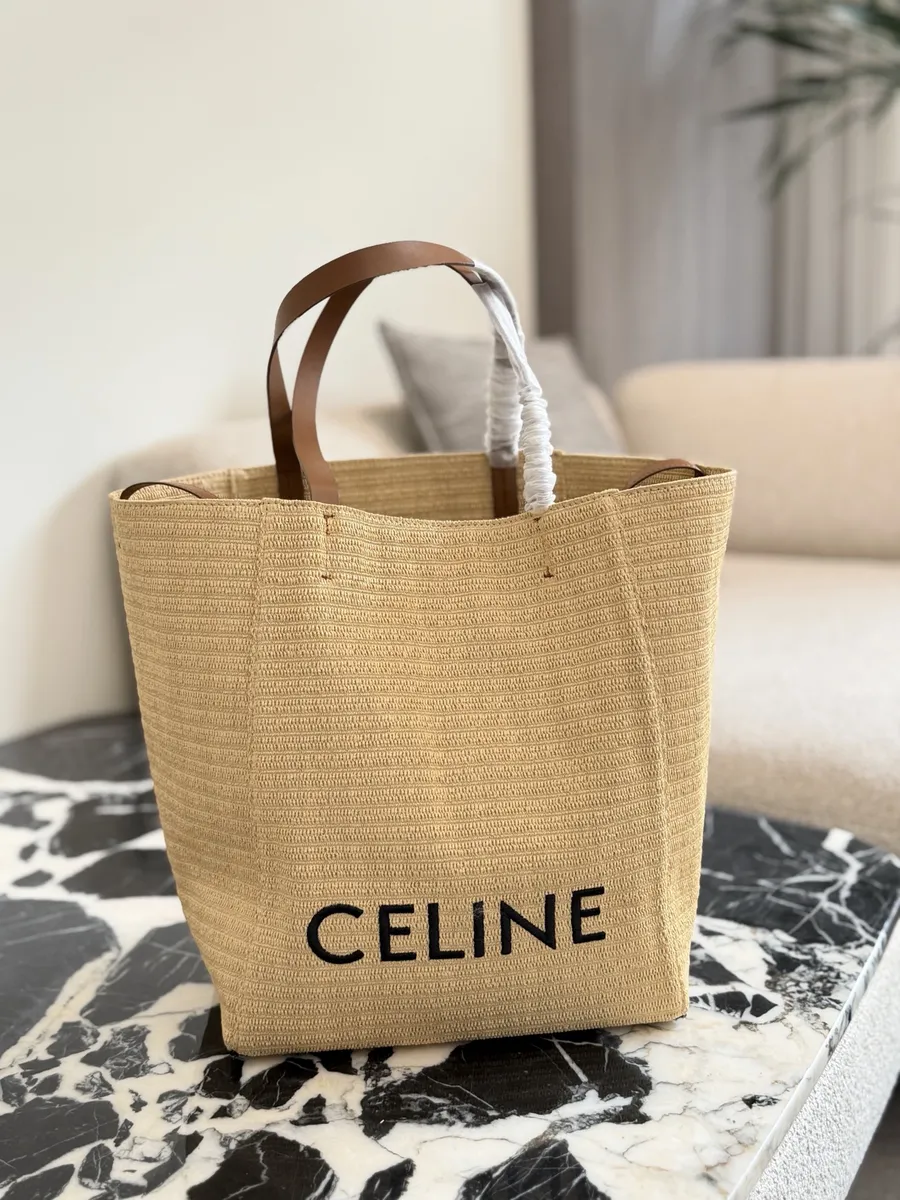 Celine Raffia Style Tote Bag - 30 × 33 cm — source photograph 1 of 3