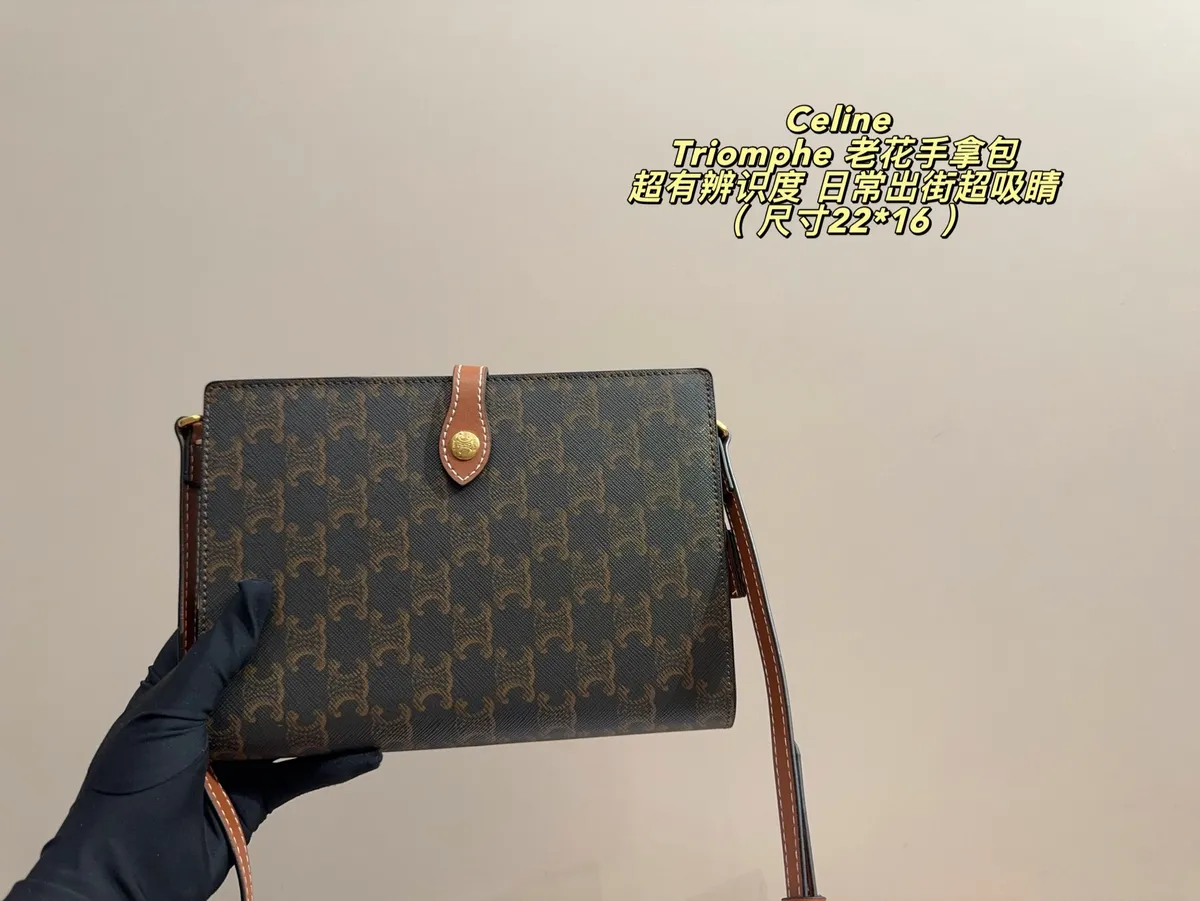 Celine Triomphe Canvas Monogram Clutch Bag — source photograph 1 of 3