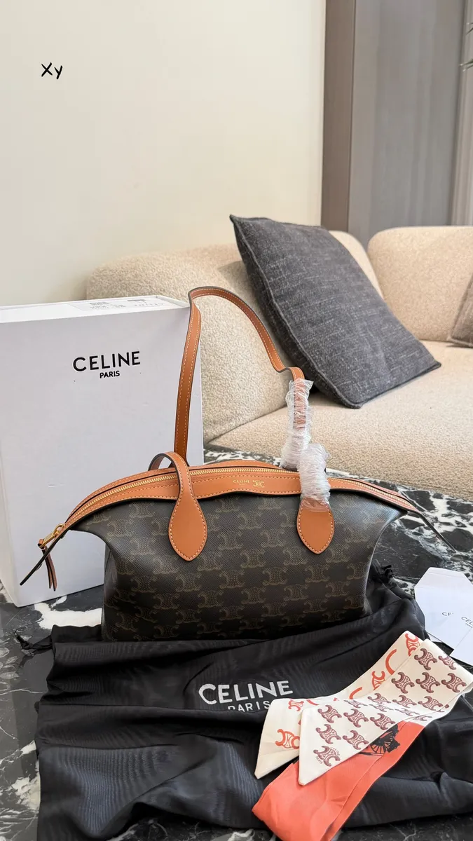 Celine Triomphe Monogram Tote Bag — source photograph 1 of 3