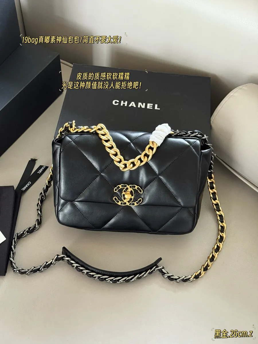 Chanel 19 Bag Handbag - 26 × 16 cm — source photograph 1 of 3