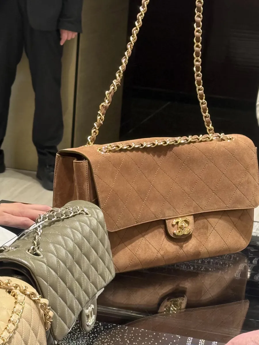 Chanel Coco Beach Suede Quilted Handbag — source photograph 1 of 3