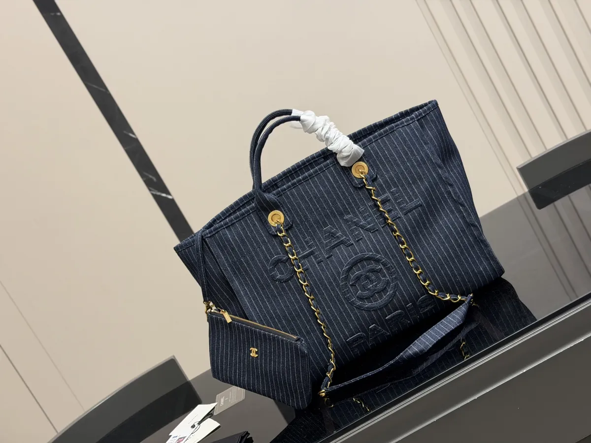 Chanel Denim Handbag - 35 × 27 cm — source photograph 1 of 3