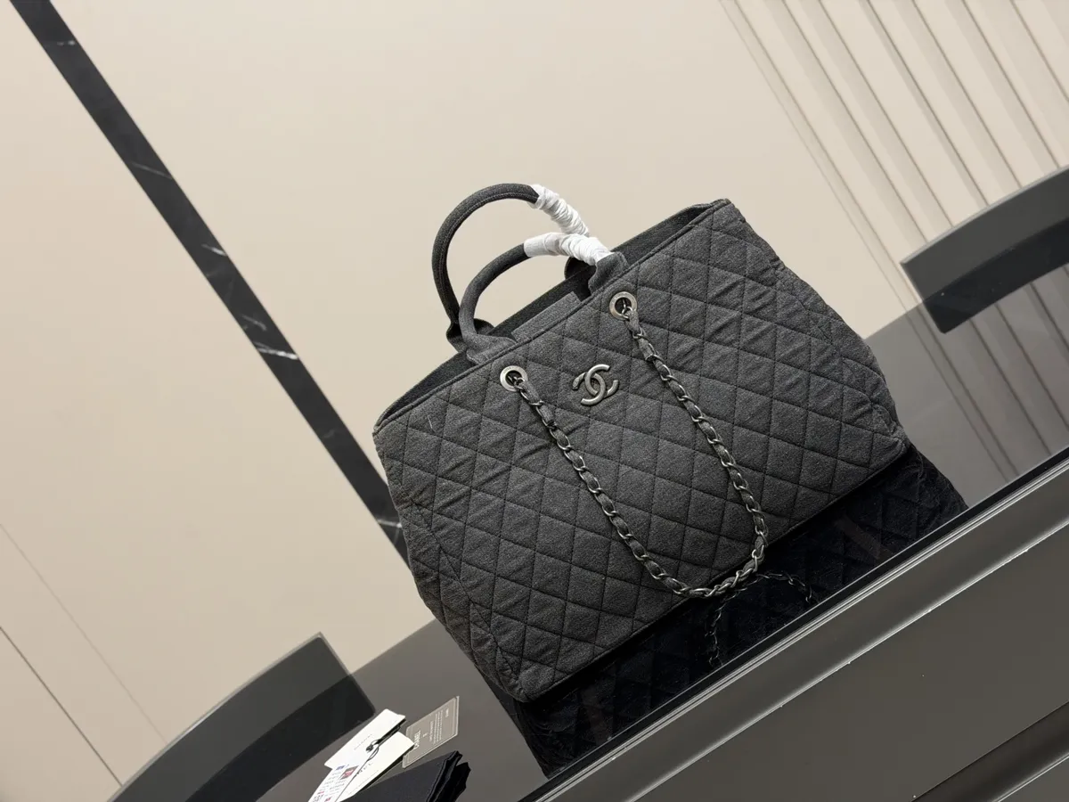 Chanel Denim Tote Bag - 39 × 27 cm — source photograph 1 of 3