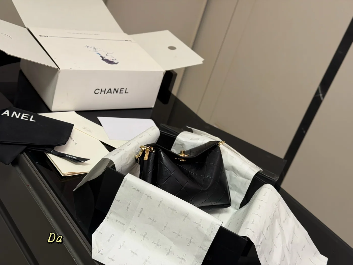 Chanel Soft Hobo Shoulder Bag, black — full black hobo