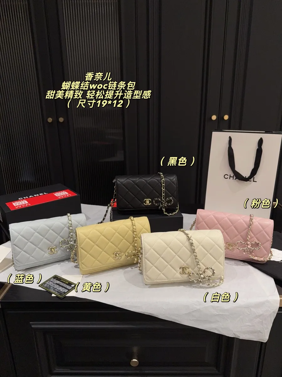 Chanel WOC Chain Bow Crossbody Bag — source photograph 1 of 3