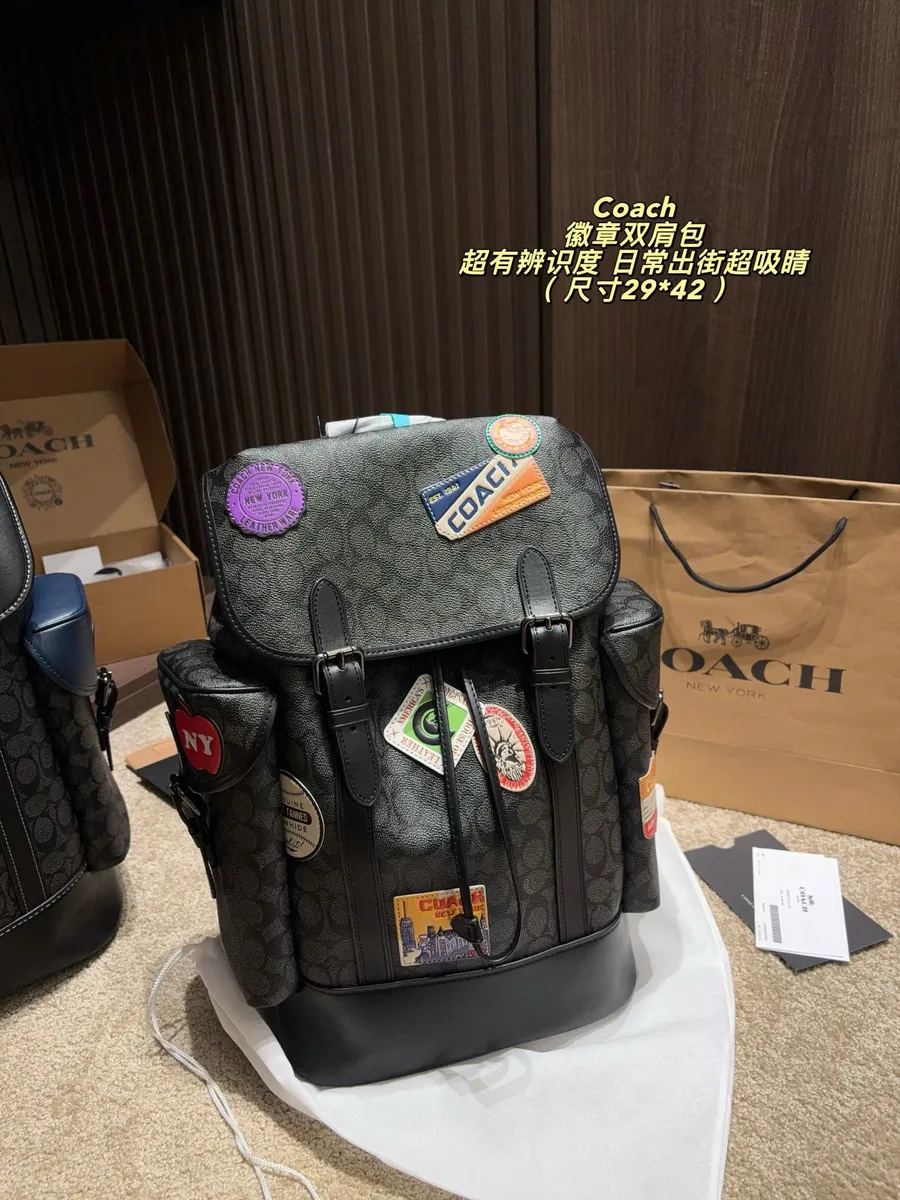 Coach Canvas Backpack — source photograph 1 of 3