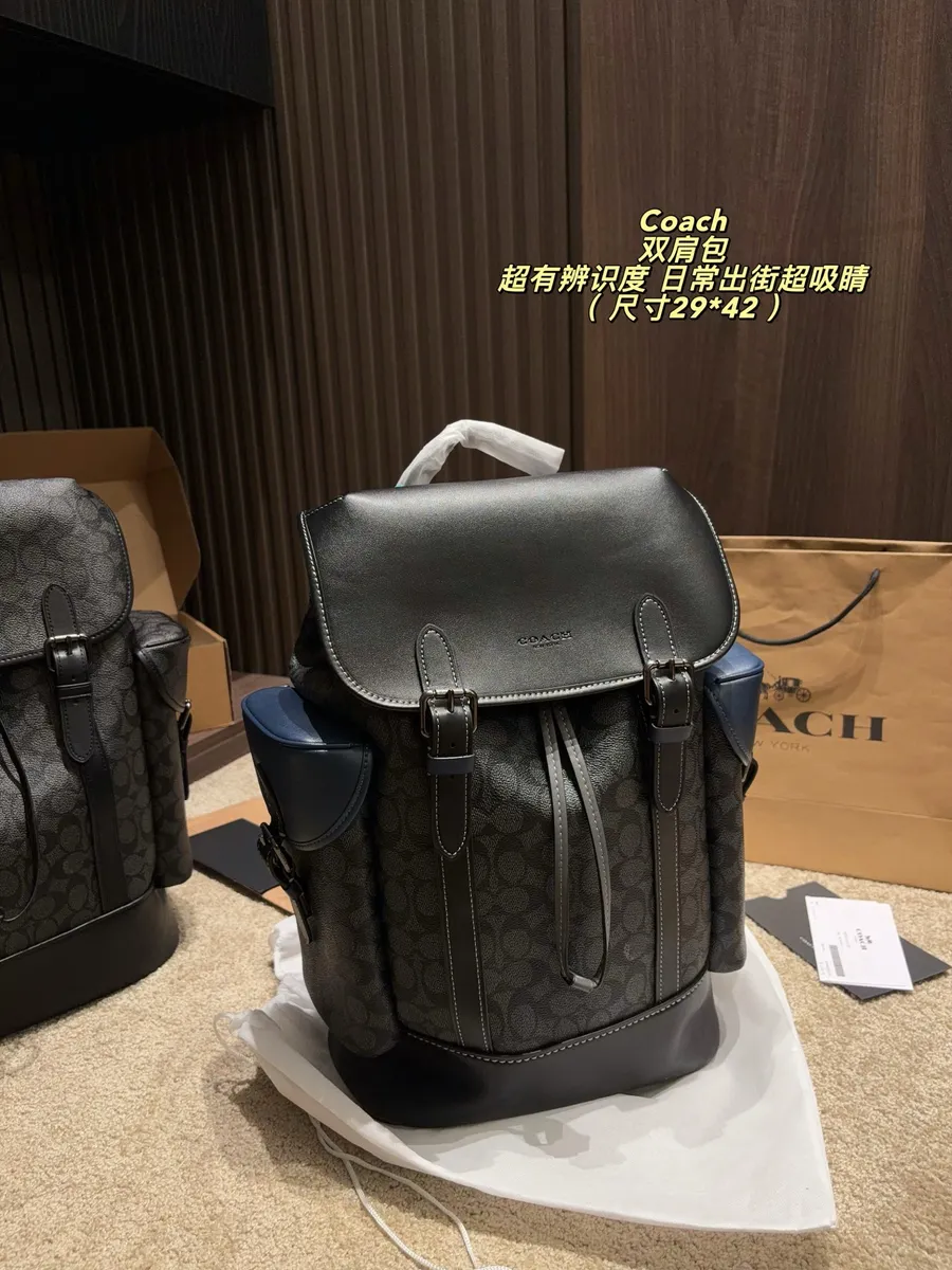 Coach Canvas Monogram Backpack — source photograph 1 of 3