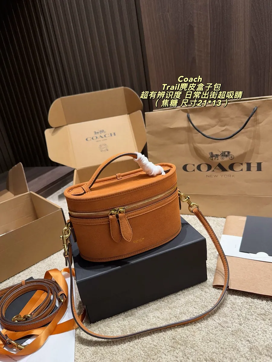Coach Suede Handbag — source photograph 1 of 3