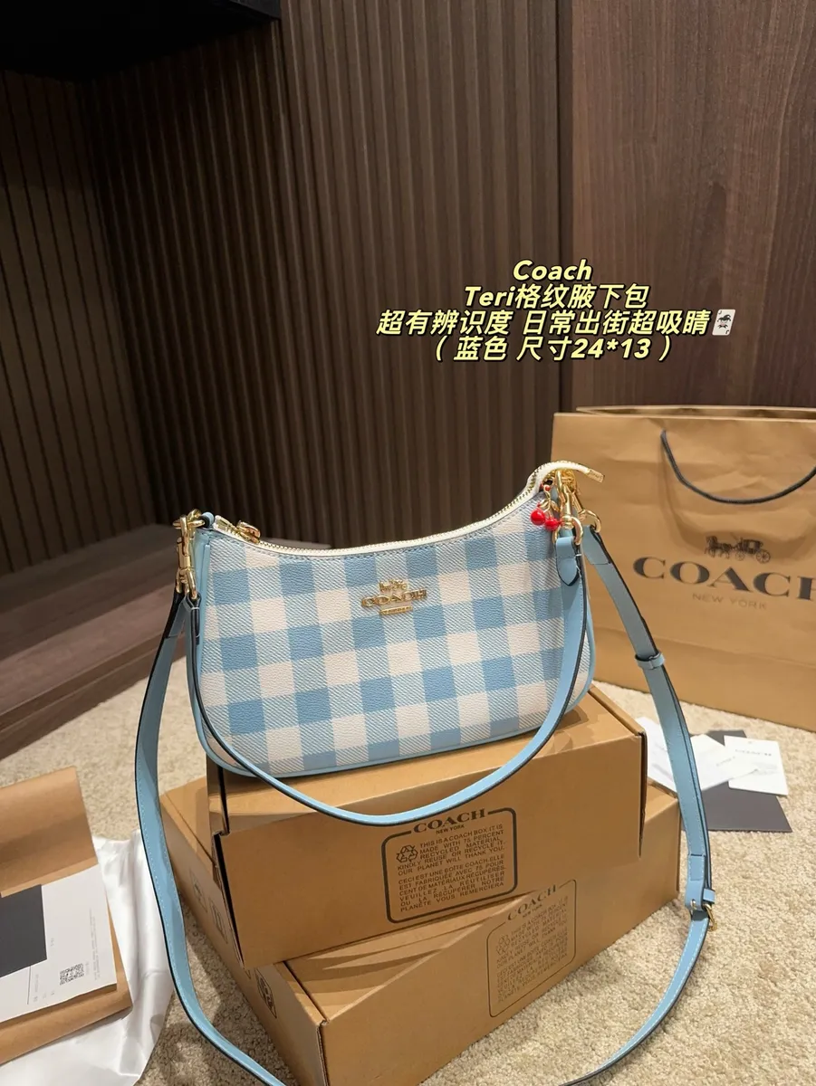 Coach Teri Check Crossbody Bag — source photograph 1 of 3