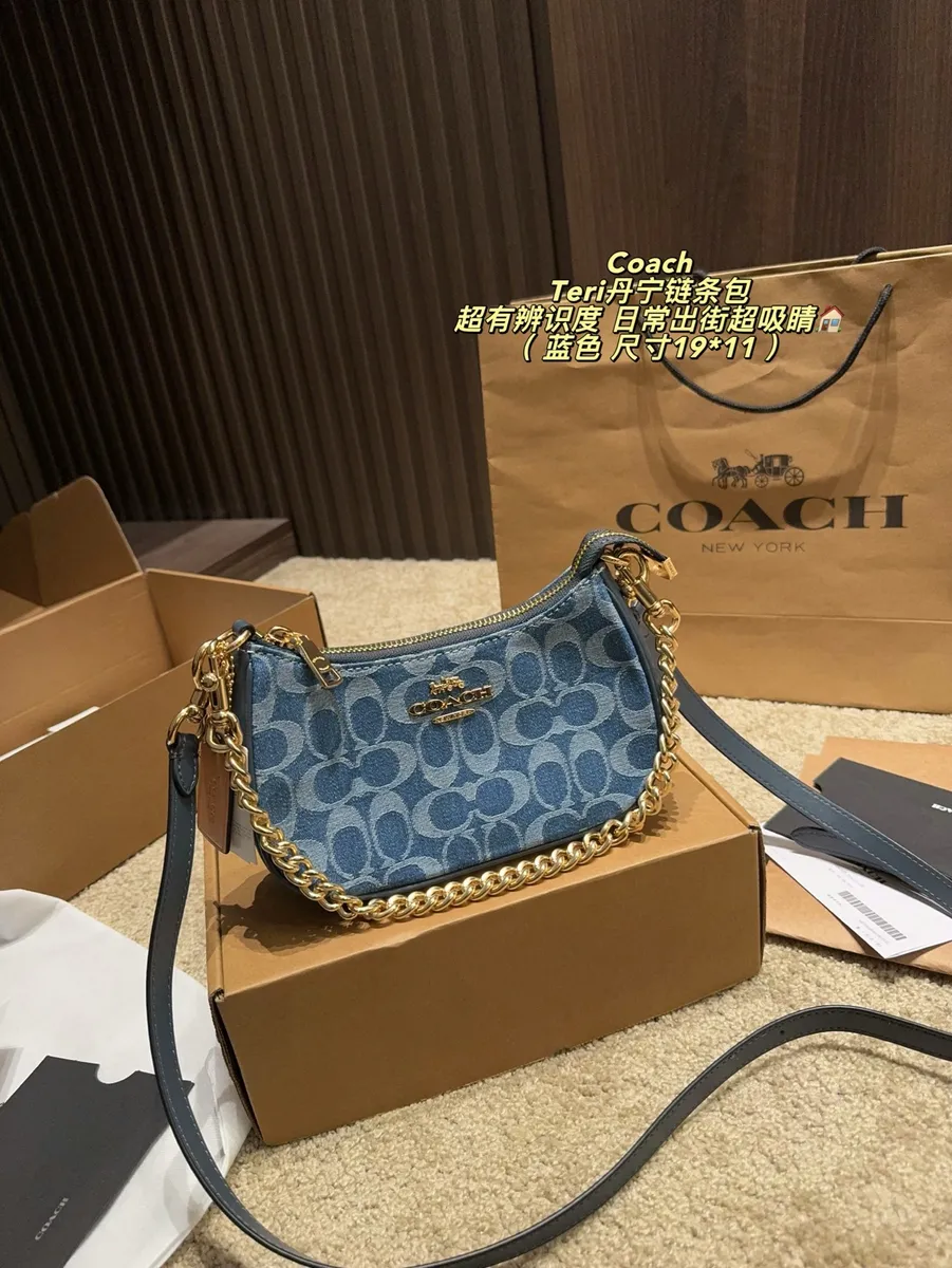 Coach Teri Denim Monogram Crossbody Bag — source photograph 1 of 3