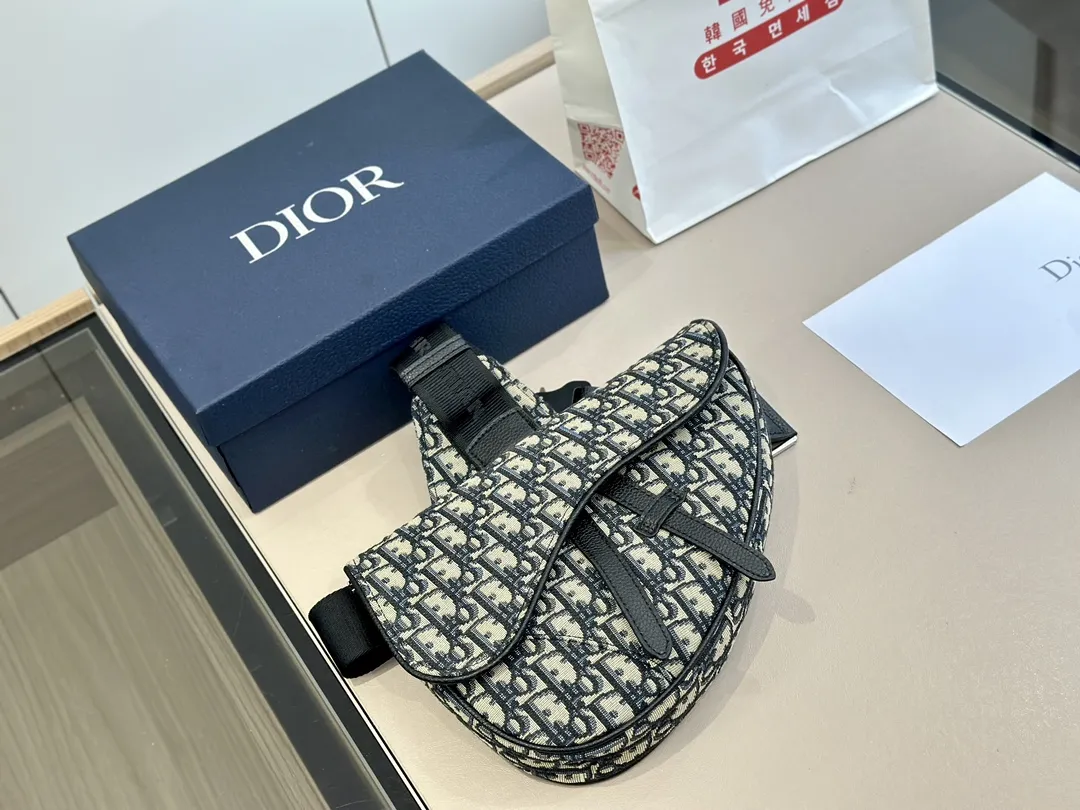 Dior Embroidered Canvas Belt Bag — source photograph 1 of 3