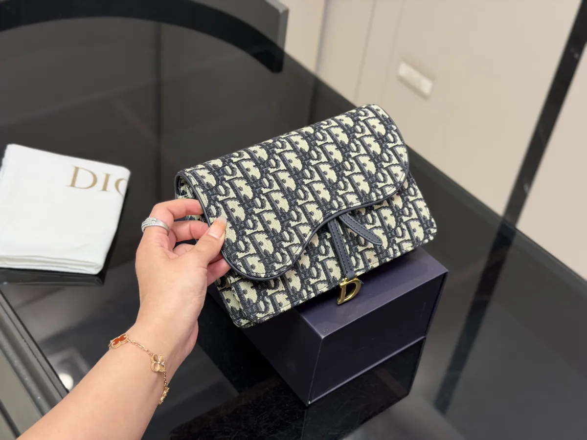Dior Monogram Wallet on Chain - 22 × 15 cm — source photograph 1 of 3
