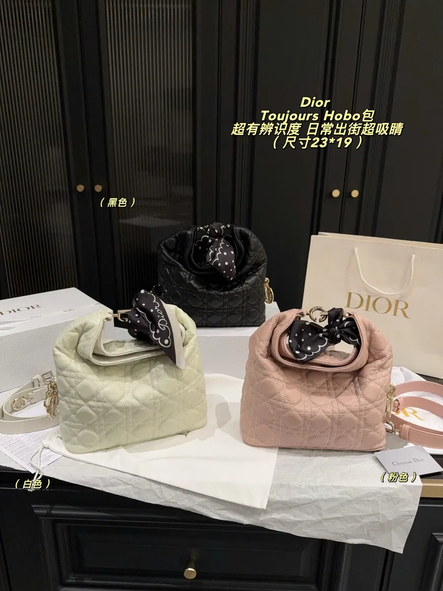 Dior Toujours Quilted Check Crossbody Bag — source photograph 1 of 3