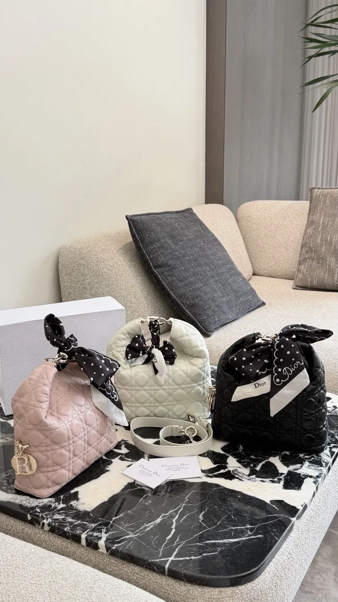 Dior Toujours Quilted Check Shoulder Bag — source photograph 1 of 3