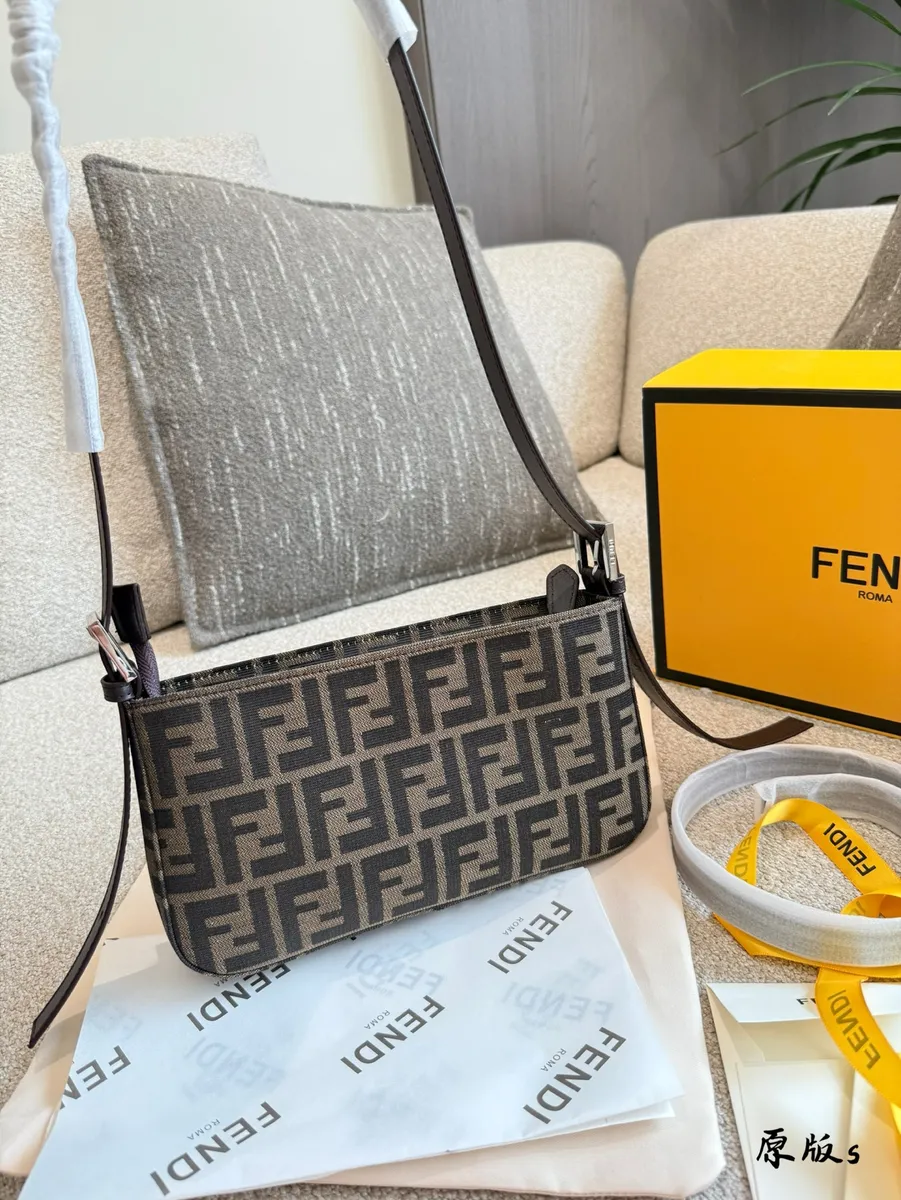 Fendi Baguette Monogram Shoulder Bag - 28 cm — source photograph 1 of 3