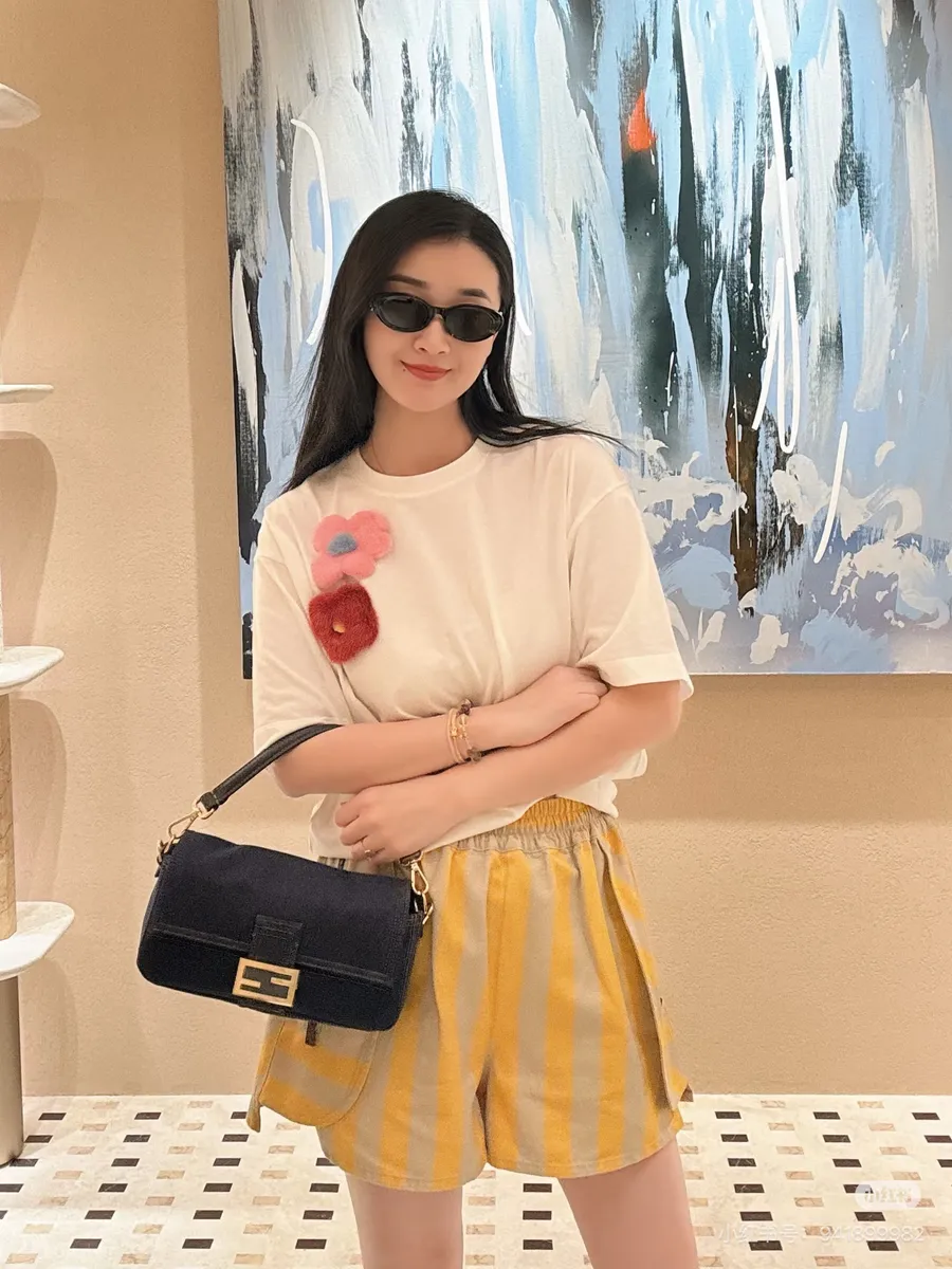 Fendi By The Way Denim Monogram Shoulder Bag — source photograph 1 of 3