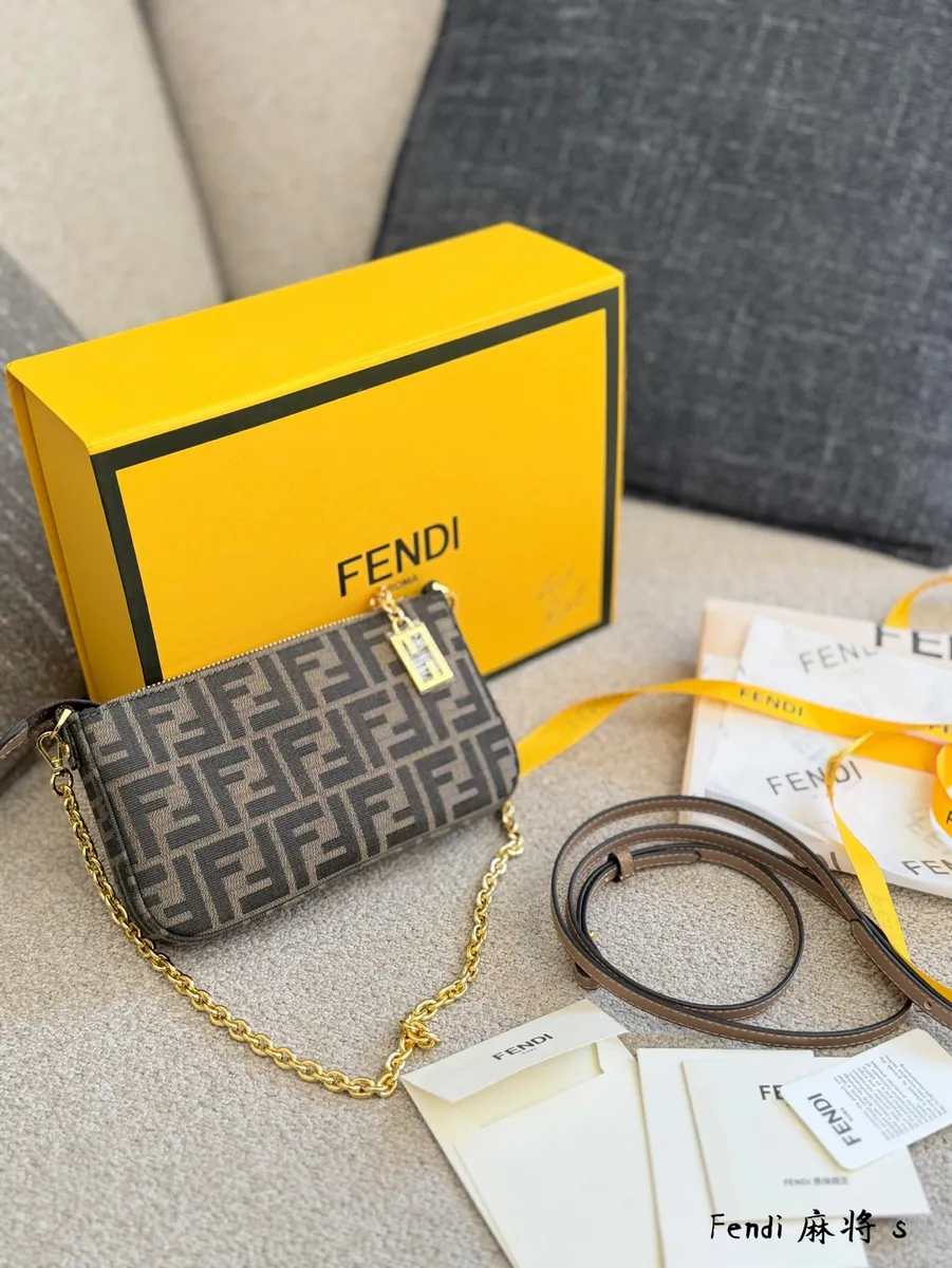Fendi Canvas Monogram Crossbody Bag — source photograph 1 of 3