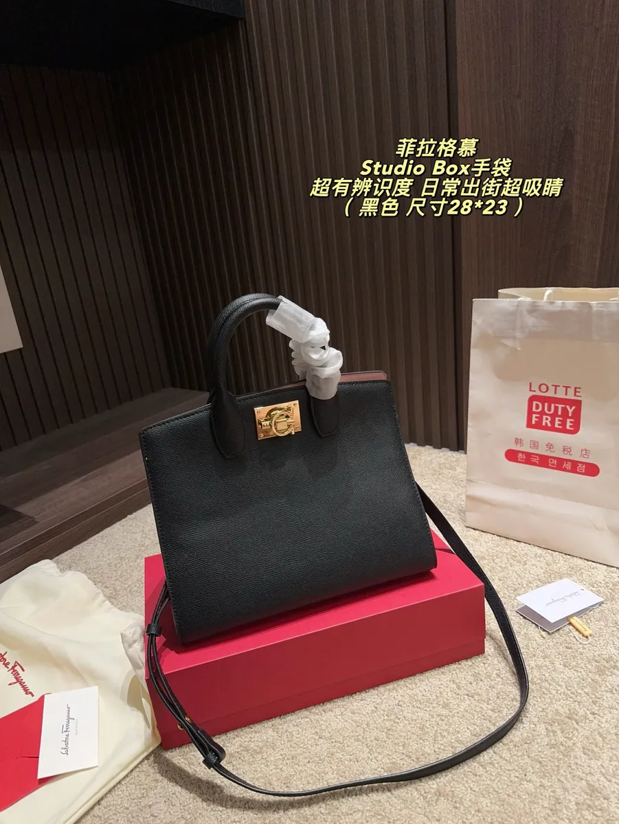 Ferragamo Studded Crossbody Bag — source photograph 1 of 3