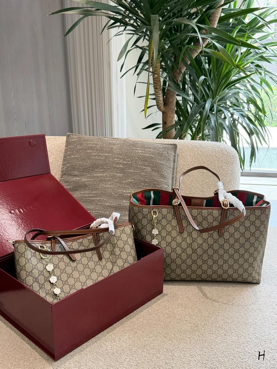 Gucci Canvas Monogram Tote Bag - 30 cm Options — source photograph 1 of 3